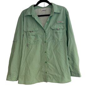 Columbia Women’s PFG Bahama™ Long Sleeve Shirt Size 1X / XL in Key West Green Mi